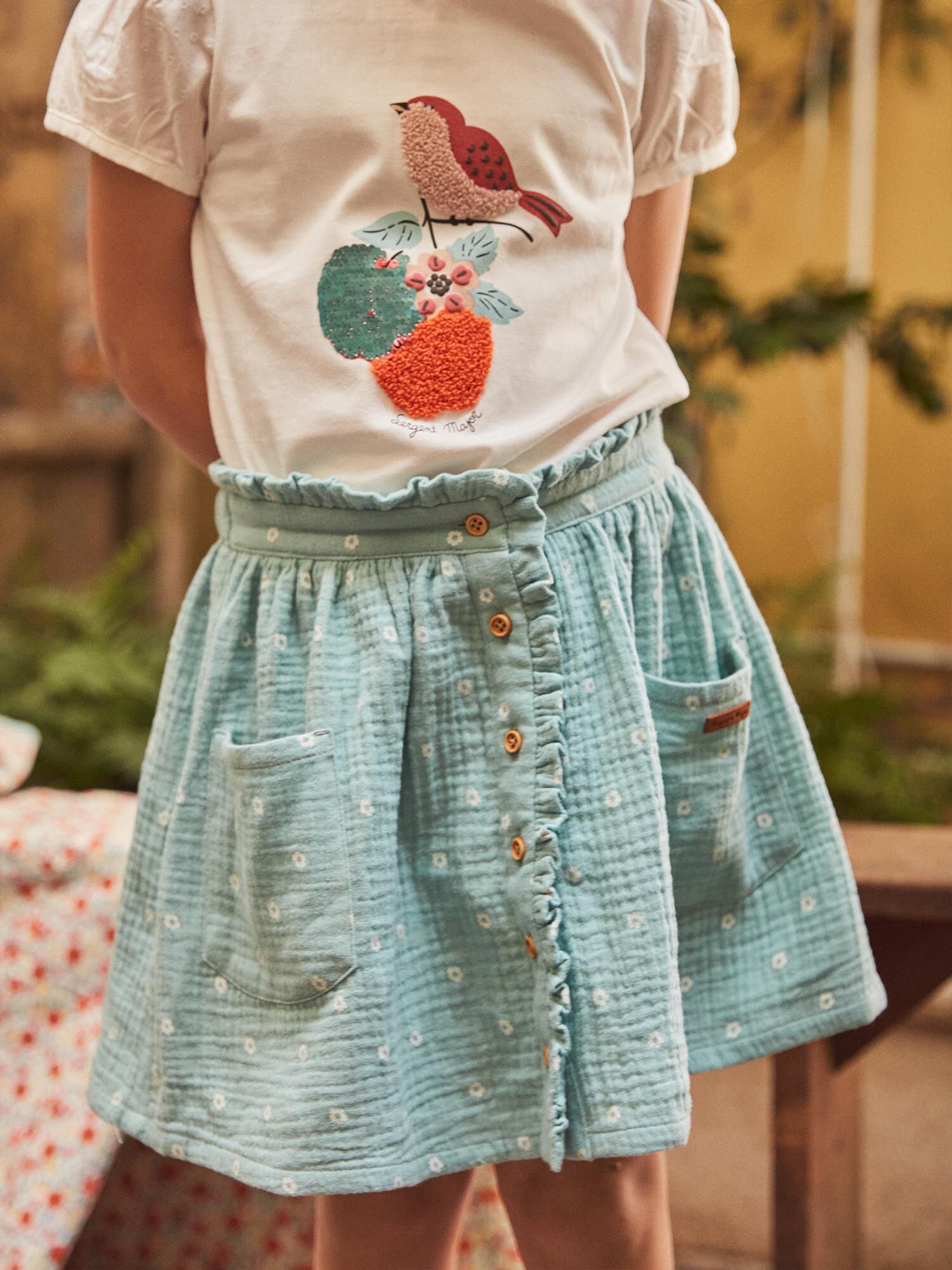 Gonna outlet fiori corta