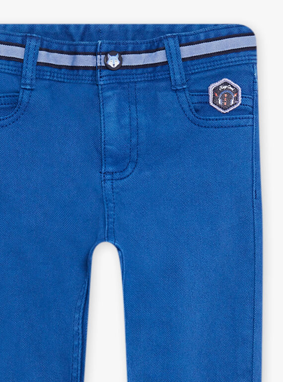 Pantaloni slim in twill blu DABRAGE / 22H3PG51PANC207