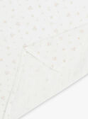 Fascia vaniglia con stampa a fiori in doppia garza di cotone FUMARION / 23E0AFY1LAN114