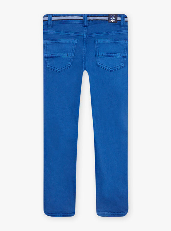 Pantaloni slim in twill blu DABRAGE / 22H3PG51PANC207