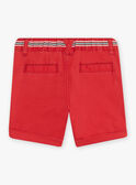 Bermuda in twill rosso mattone neonato CATITI / 22E1BGM1BER506