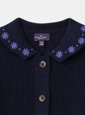 Cardigan con ricamo MERLETTE / 25E2PF81CARC214