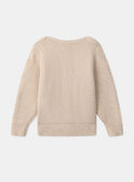 Maglione ricamato in maglia a trecce LALOLETTE / 24H2PFR1PUL001