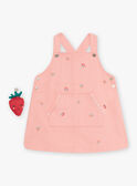 Abito scamiciato rosa con stampa frutta neonata CALAURIE / 22E1BFJ1CHS413