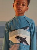 Costume t-shirt anti-UV +50 con motivo squalo, orca e balena KLUCHAGE / 24E4PGG2TUV216
