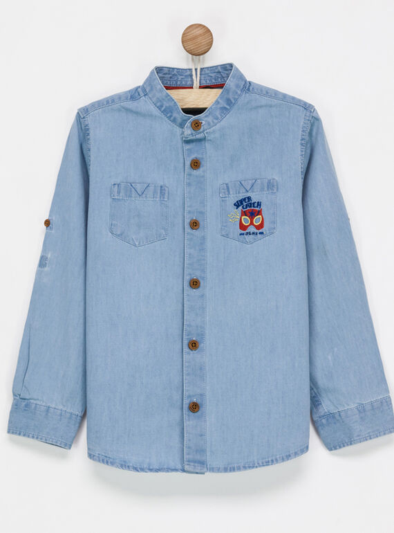 Greyish blue Shirt NIBORIAGE / 18E3PGI1CHM205