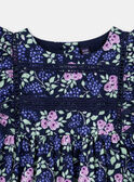 Abito blu navy con stampa a fiori KAFLORENCE / 24E1BFL2ROB070