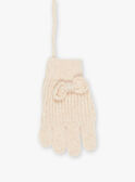 Guanti beige in maglia FRAGANETTE / 23E4PF51GAN808