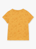 T-shirt senape con stampa deserto FLITIAGE / 23E3PGP3TMCB106