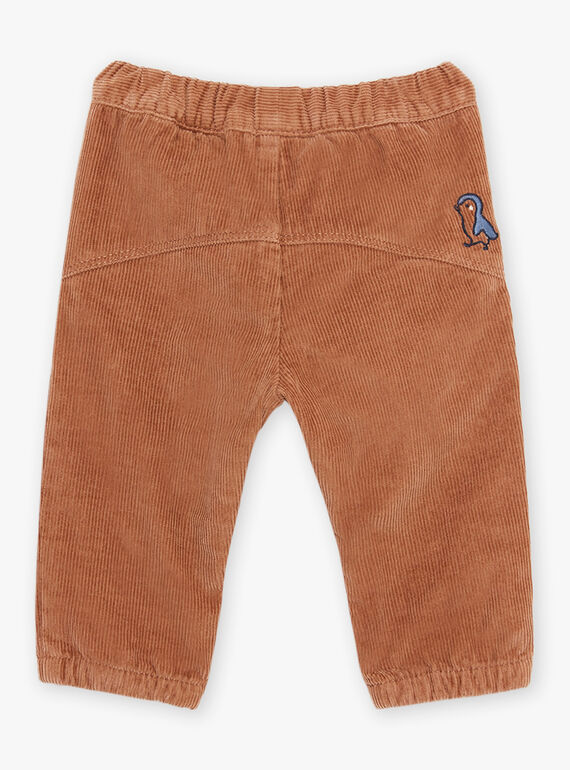 Pantaloni in velluto a costine marrone DASCOTT / 22H1BGY1PAN804