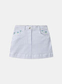 Gonna a righe in denim MLEJUPETTE / 25E2PFO1JUP001