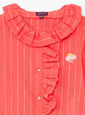 Camicia rosa collo con volant bambina TAYEGETTE / 20E2PFZ2CHEF503