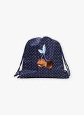 Zaino navy con pois bianchi FRYSAKETTE / 23E4PFL1BES070