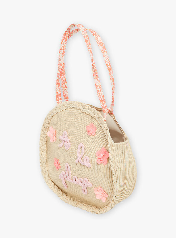 Borsa di paglia da spiaggia bambina CLIKUETTE / 22E4PFO1BES009