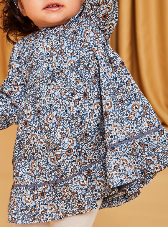 Abito con stampa a fiori in twill DARENATA / 22H1BFY2ROBC206