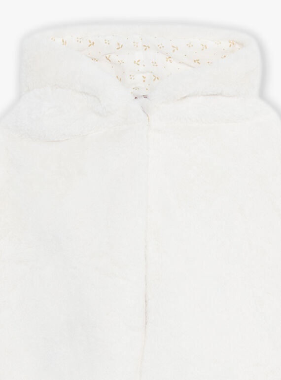 Mantella con cappuccio in finta pelliccia DAECAPETTE / 22H2PF61CPE005