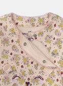 Tutina in tessuto felpato a fiori MEAMELIE / 25E5BFF3GRE413