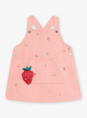 Abito scamiciato rosa con stampa frutta neonata CALAURIE / 22E1BFJ1CHS413