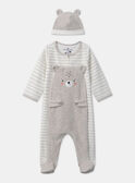 Tutina pigiama orso con cuffietta MEDIEGO / 25E5BGD2GREA012