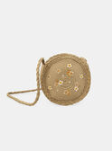 Borsa di paglia a tracolla con stampa fiori multicolore KLOSAKETTE / 24E4PFS1BESI812