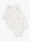 2 body nascita ecrù in cotone LOPE / 24H0NM11BOD001