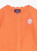 Cardigan arancione a maniche lunghe GAANNE / 23H1BF71CARE413