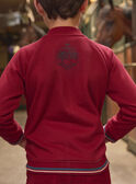 Cardigan in piqué rosso LARILAGE / 24H3PGR1GIL501