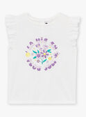 T-shirt a maniche corte écru LAPAYETTE / 24H2PFI2TMC001