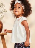 T-shirt in jersey con ricami a fiori FALESLI / 23E1BFC1TEE001