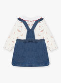 Set body e abito salopette in jeans neonata CABRIGITTE / 22E1BF71ENSP274