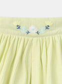 Short Giallo con Ricami Giallo pallido KLISHETTE / 24E2PFR1SHO103