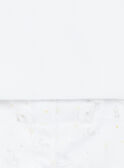 Completo cardigan e pantaloni in velluto bianco neonato unisex ZOEDEN / 21E0NMG1ENS000