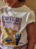 T-shirt tie and dye con motivi deserto FLAMIAGE / 23E3PGO2TMC001