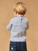 T-shirt a maniche lunghe a righe MACAMEL / 25E1BG82TMLC208