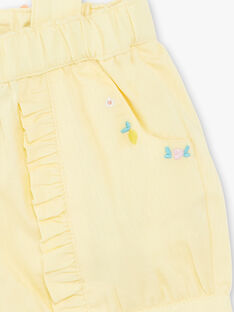 Shorts giallo limone neonata ZANETTY / 21E1BFO1SHOB104