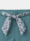 Shorts in cotone e lino con cintura MLESORETTE / 25E2PFO1SHOC242