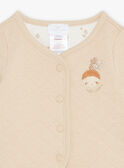 Giacca double face beige ed ecrù in tubique e jersey GORDON / 23H0CMC1VES632