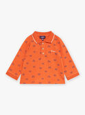 Polo color terra battuta con stampa trattore GABRIEL / 23H1BG71POLF519