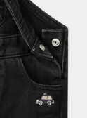 Salopette in denim nero LAFLAVIEN / 24H1BGK1SALK003