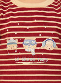 T-shirt a maniche lunghe a righe LASAMUEL / 24H1BGR1TML501