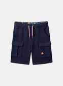 Shorts navy in tessuto felpato KLONOAGE / 24E3PGS2BERC234