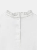 Body a blusa écru con volant LACOLINE / 24H1BFJ1BOD001