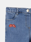 Jeans con fiori ricamati KEJINETTE / 24E2PF41JEAP269