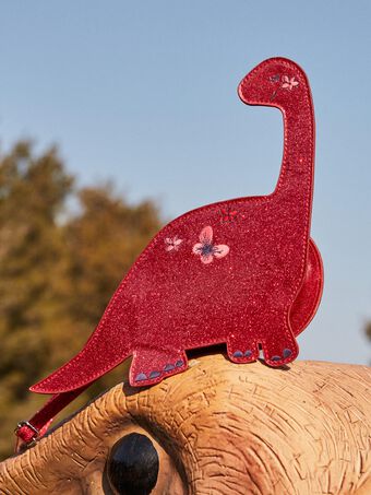 Borsa a tracolla con glitter forma dinosauro bambina CAIZAETTE / 22E4PFP1BESD330