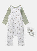 Set da giorno body + salopette + calzini MONZON / 25E0CG22ENSG610