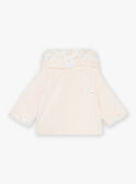 Giacca con cappuccio rosa chiaro in velluto GONINE / 23H0CFB1VES301
