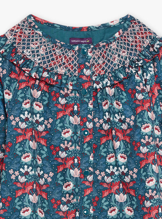 Blusa verde a fiori DUIBLETTE / 22H2PFZ1CHEG633