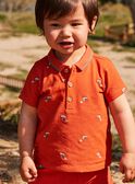 Polo rosso aranciato neonato CAWEDOU / 22E1BGP1POLF527
