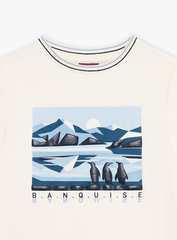 Maglietta con pinguino non sbiancato DUPINGAGE / 22H3PGY2TML001