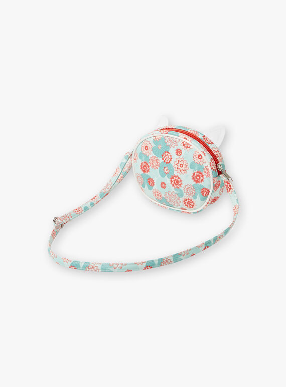 Borsa a tracolla gatto e stampa fiori di loto ZECHAETTE / 21E4PFI1BESK005